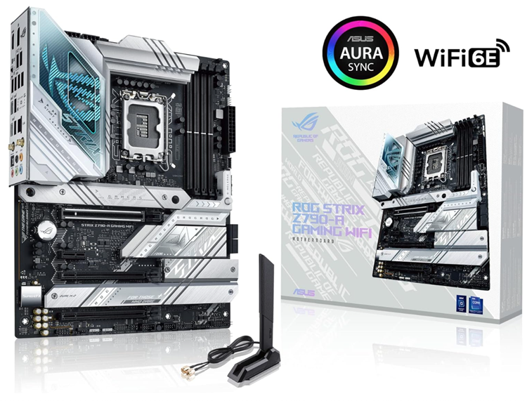 Milwaukee PC - Asus ROG STRIX Z790-A GAMING WIFI-ATX, Z790, s1700, PCIe5.0, 4xDDR5, 4xM.2, 4xSATA, 2.5G, Wi-Fi 6E, BT5.3, Aura Sync