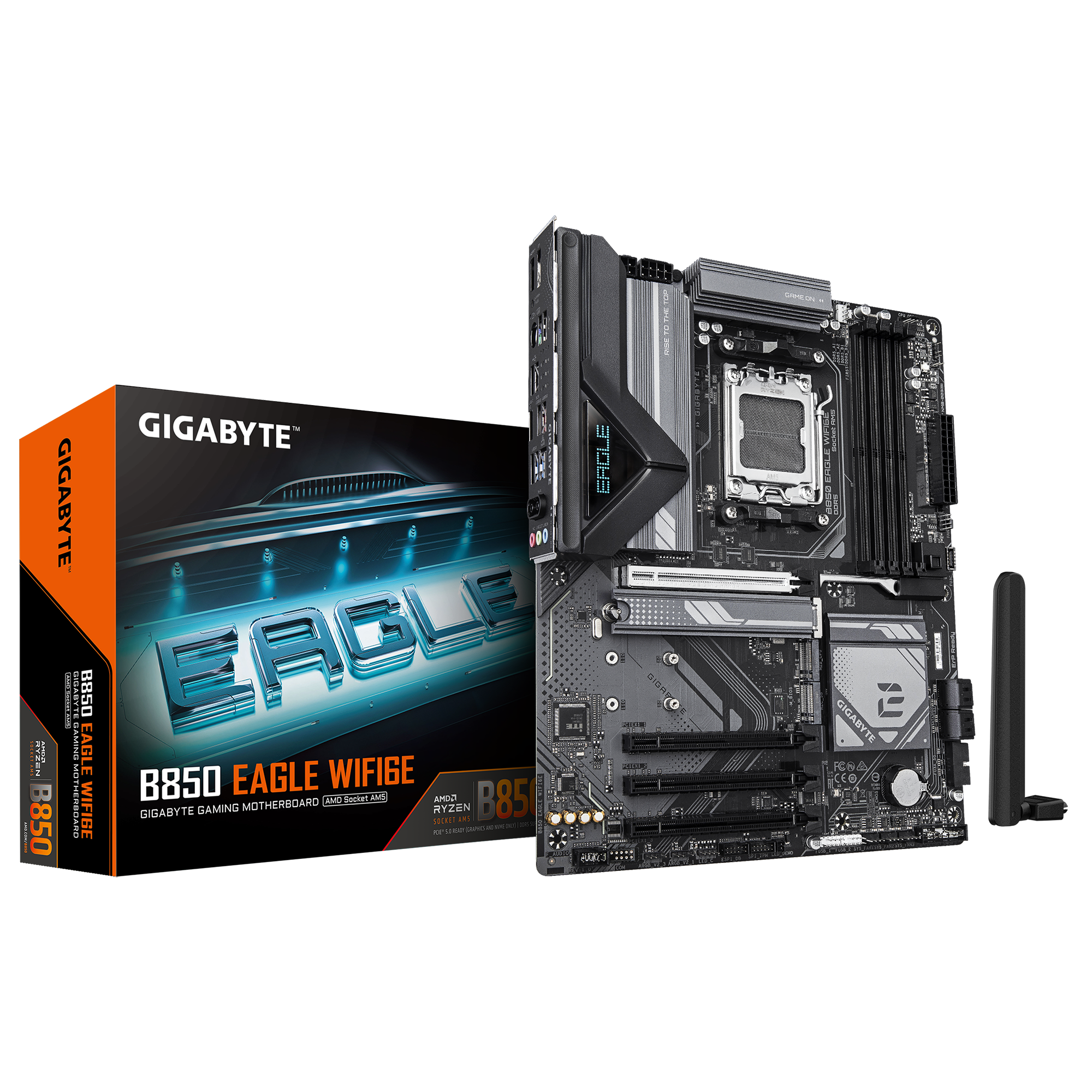 Milwaukee PC - Gigabyte B850 EAGLE WIFI6E - ATX, B850, AM5, 4xDDR5, 3xM.2, 4xSATA, GbE, Wi-Fi 6E, BT5.3, DP, HDMI
