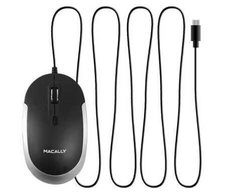 Milwaukee PC - USB-C Optical Quiet Click Mouse for Mac/PC Black & Space Gray
