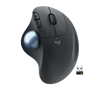 Milwaukee PC - Logitech ERGO M575 Wireless  Trackball Mouse - Black