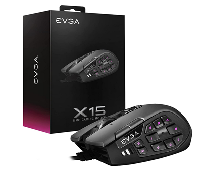 Milwaukee PC - EVGA X15 MMO Gaming Mouse - RGB, 20 Buttons