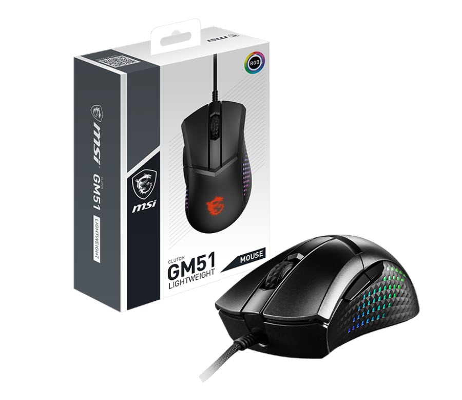 Milwaukee PC - MSI CLUTCH GM51 LIGHTWEIGHT -  Gaming Mouse RGB
