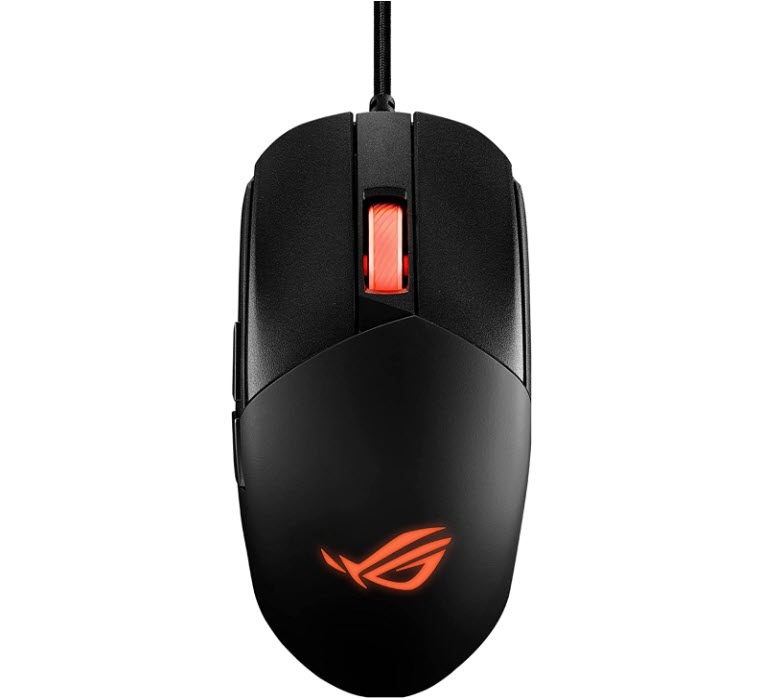 Milwaukee PC - ROG Strix Impact III - RGB, Ambidextrous, FPS, 12,000 DPI, ROG Paracord, PTEF, AURA Sync, Black 