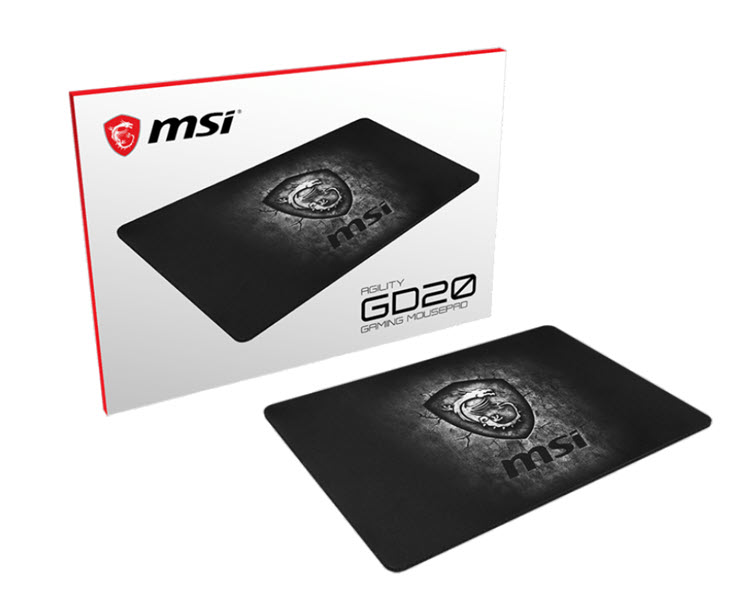 Milwaukee PC - MSI AGILITY GD20 Gaming Mousepad - 12.59" x 8.66" x 0.19