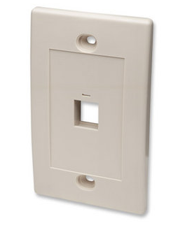 Milwaukee PC - Intellinet Wallplate  Ivory  1 Outlet (MH-162654)