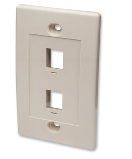 Milwaukee PC - Intellinet Wallplate  Ivory  2 Outlet (MH-162838)