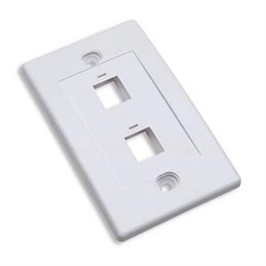 Milwaukee PC - Intellinet Wallplate  White  2 Outlet (MH-163293)