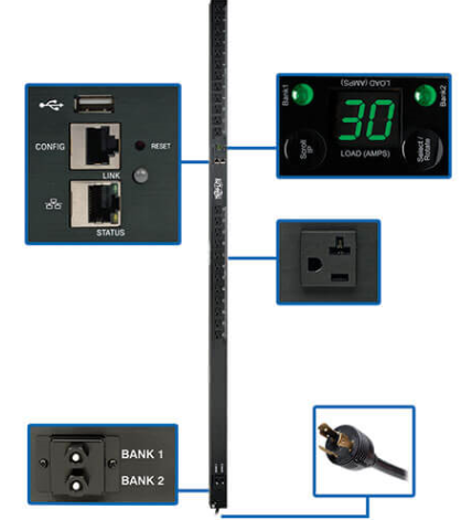 Milwaukee PC - 2.9kW Single-Phase Monitored PDU with LX Platform