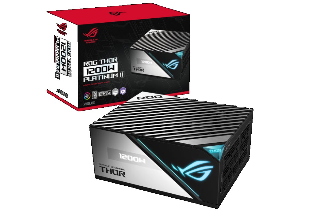 Milwaukee PC - Asus ROG-THOR-1200P2-GAMING PSU - 1200W - Fully Modular - 80+ Platinum - OLED Display - 10 Warranty