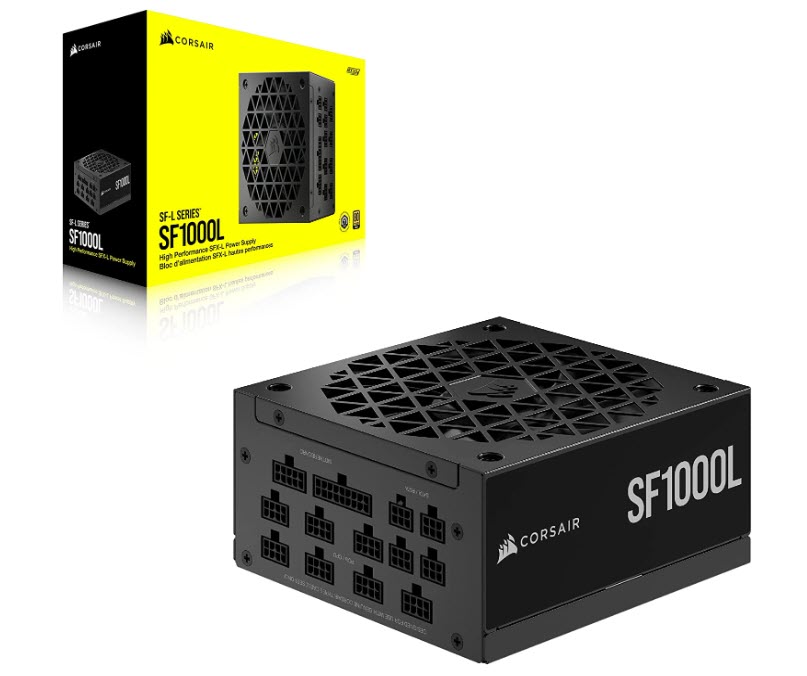 Milwaukee PC - Corsair SF-L Series SF1000L Fully Modular Low-Noise SFX PSU, 80+Gold,1000W, ATX 3.0, PCIe 5.0