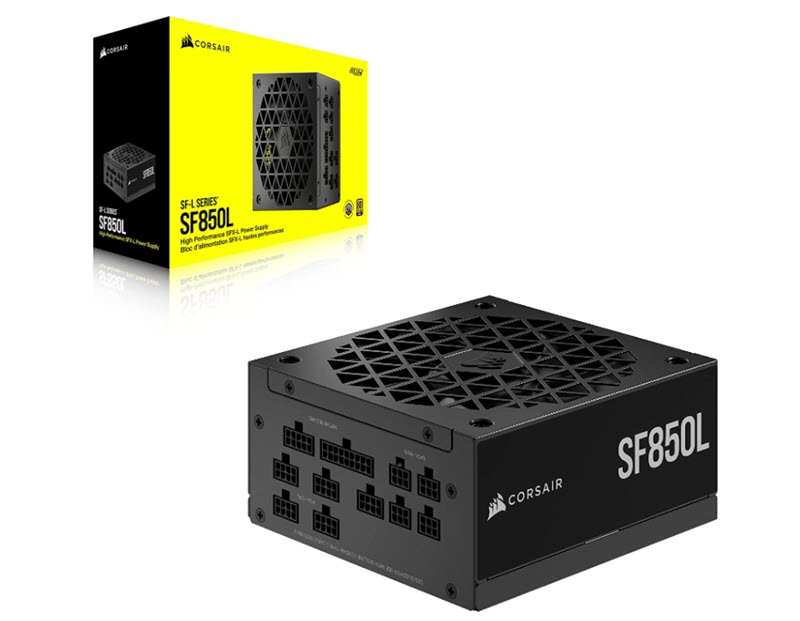 Milwaukee PC - Corsair SF-L Series SF850L Fully Modular Low-Noise SFX PSU, 80+Gold, 850W, ATX 3.0, PCIe 5.0