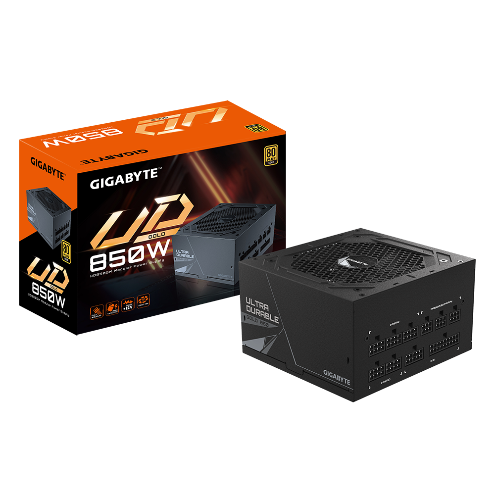 Milwaukee PC - Gigabyte GP UD850GM - 850W, ATX 12V v2.31, PFC, 80+ Gold, Fully Modular, Flat Cables