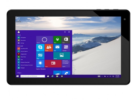 Milwaukee PC - Vulcan Omega Tablet - 8.9in Touch, Intel Atom Z3735G (1.3), 1GB, 16GB, Wifi-n, BT, CR, Win10 Home