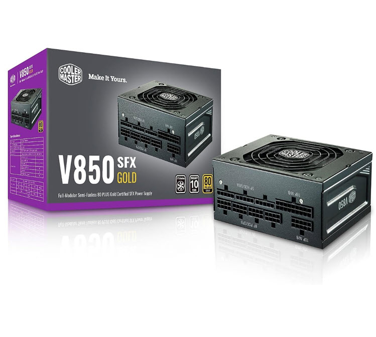 Milwaukee PC - Cooler Master V850 SFX GOLD - 850W, SFX 12V Ver 3.42, 80+ Gold, Fully Modular, 10 Yr Warranty