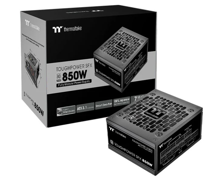 Milwaukee PC - TT Premium Edition Toughpower SFX Platinum 850W - ATX3.1, 80 + Platinum, Fully Modular