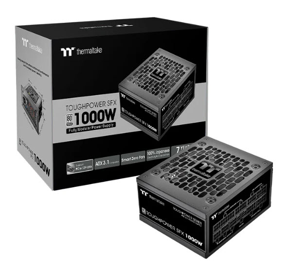 Milwaukee PC - TT Premium Edition Toughpower SFX Platinum 1000W - ATX3.1, 80 + Platinum, Fully Modular