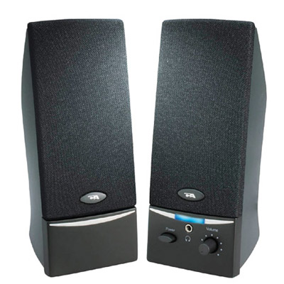 Milwaukee PC - Cyber Acoustics CA-2014RB 2.0 Black Speaker System