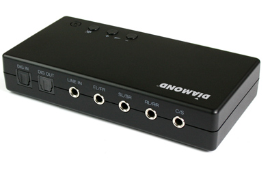 Milwaukee PC - Diamond Xtreme Sound External USB  7.1 Surround Sound Card 