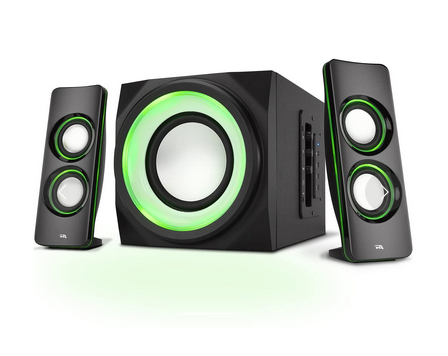 Milwaukee PC - Cyber Acoustics 3712BT - 32W Peak Power Bluetooth Speakers with Subwoofer & LED Lights