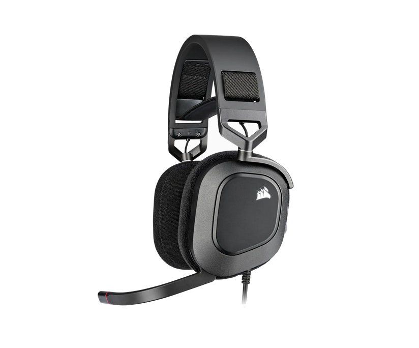 Milwaukee PC - CORSAIR HS80 RGB USB Wired Carbon - Gaming Headset 