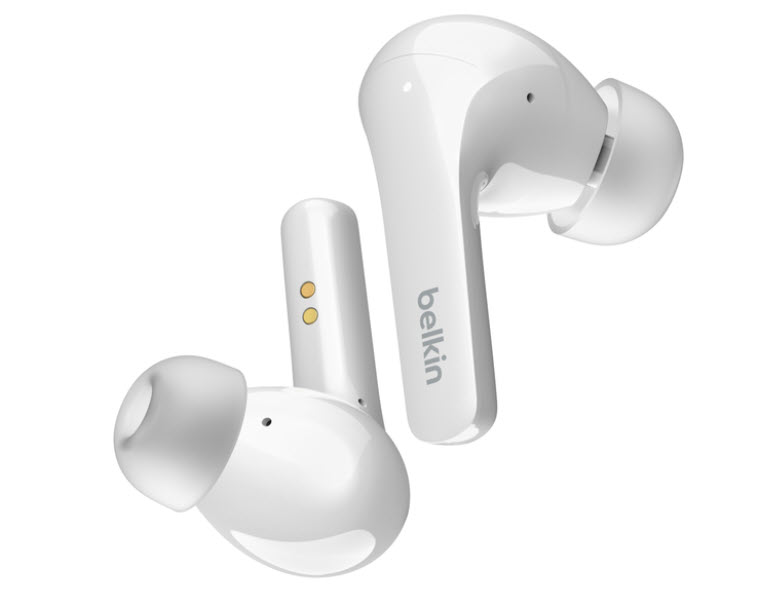 Milwaukee PC - Belkin SoundForm Flow Noise Cancelling Earbuds - BT 5.2, ANC, 4xMicrophones, Wireless Charging Case, IPX 5, White
