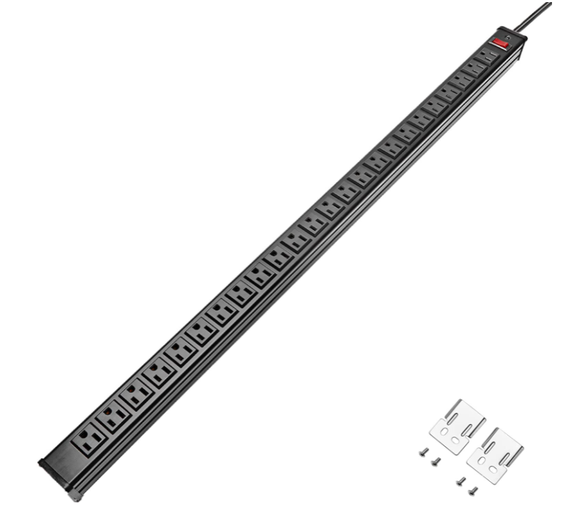 Milwaukee PC - Heavy Duty 24-Port Surge protector w/circuit breaker