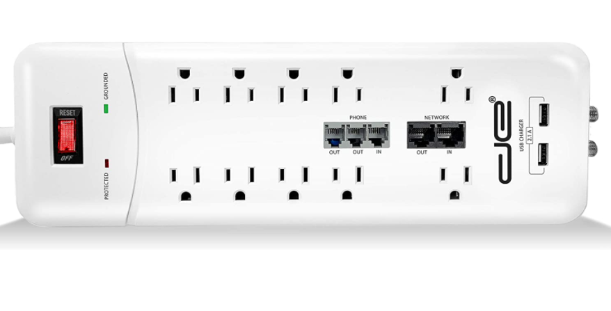 Milwaukee PC - Digital Energy 10 Outlet Surge Protector - 25' cord, 3500 Joule