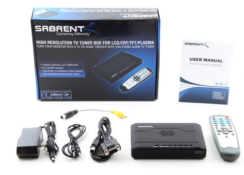 Milwaukee PC - Sabrent Analog TV-Tuner Box TV-LCDHR - Support PIP