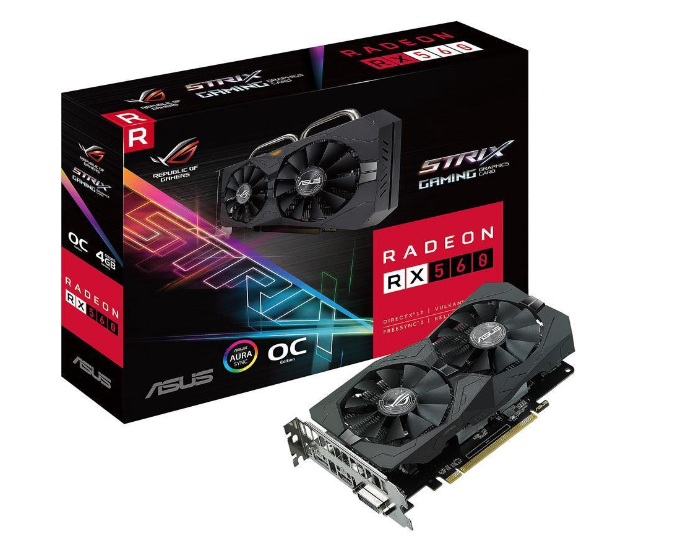 Milwaukee PC - ASUS ROG Strix Radeon RX 560 O4GB Gaming OC Edition GDDR5