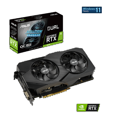 Milwaukee PC - ASUS Dual GeForce RTX™ 2070 EVO V2 OC,  8GB, 1xDVI-D, 2xHDMI, 1xDP