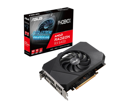 Milwaukee PC - Asus Phoenix AMD Radeon RX 6400 4GB GDDR6 Gaming, 1xHDMI, 1xDP
