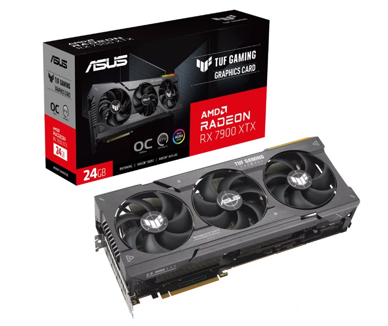 Milwaukee PC - ASUS TUF Gaming Radeon RX 7900 XTX OC 24G - 1xHDMI 2.1, 3xDP 2.1