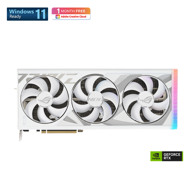 Milwaukee PC - ASUS ROG STRIX GeForce RTX4090 24G - 2xHDMI 2.1a, 3xDP 1.4a, WHITE