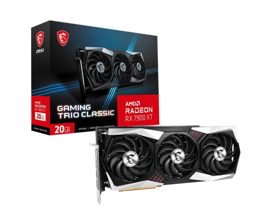 Milwaukee PC - MSI Radeon™ RX 7900 XT GAMING TRIO CLASSIC 20G - 3xDP, 1xHDMI