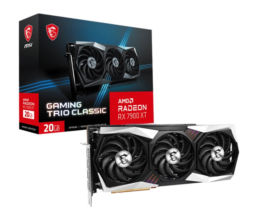 Milwaukee PC - MSI Radeon™ RX 7900 XT GAMING TRIO CLASSIC 20G - 3xDP, 1xHDMI