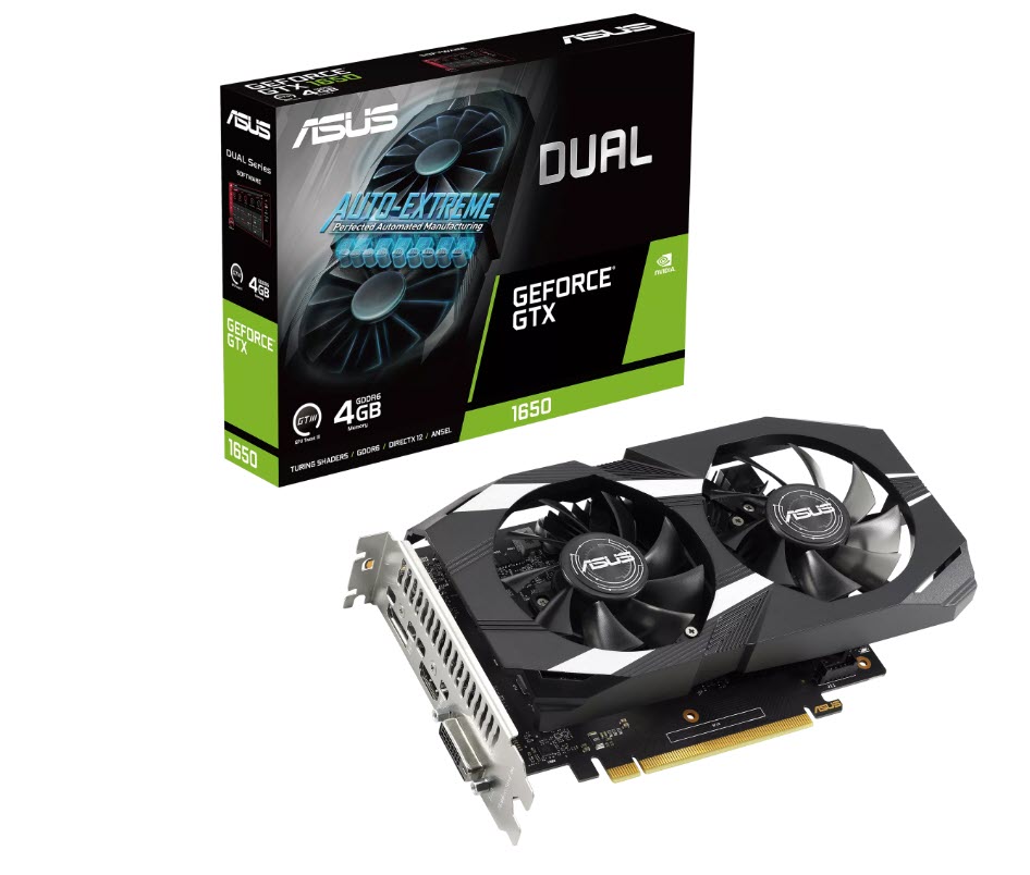 Milwaukee PC - ASUS Dual GeForce GTX 1650 V2 4GB GDDR6 - 1xDVI-D, 1xHDMI, 1xDP, HDCP 2.2