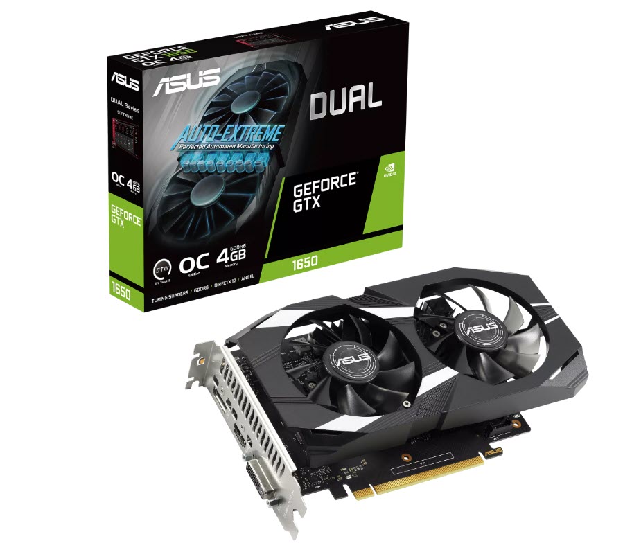 Milwaukee PC - ASUS Dual GeForce GTX 1650 V2 OC Edition 4GB GDDR6 - 1xDVI-D, 1xHDMI, 1xDP