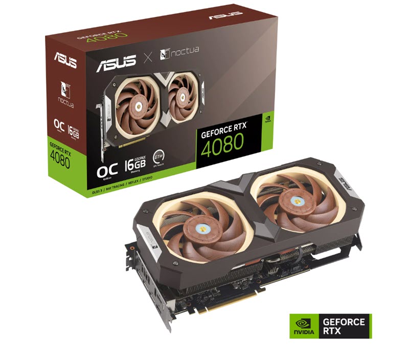 Milwaukee PC - ASUS GeForce RTX™ 4080 16GB GDDR6X Noctua OC Edition - 2xHDMI, 3xDP
