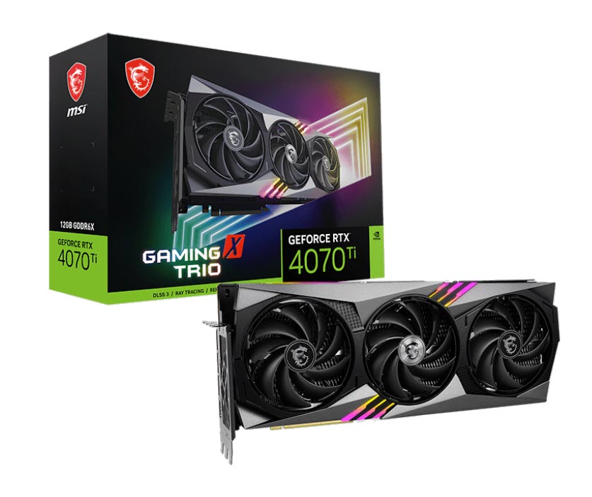 Milwaukee PC - MSI GeForce RTX™ 4070 GAMING X TRIO 12G - 3xDP, 1xHDMI