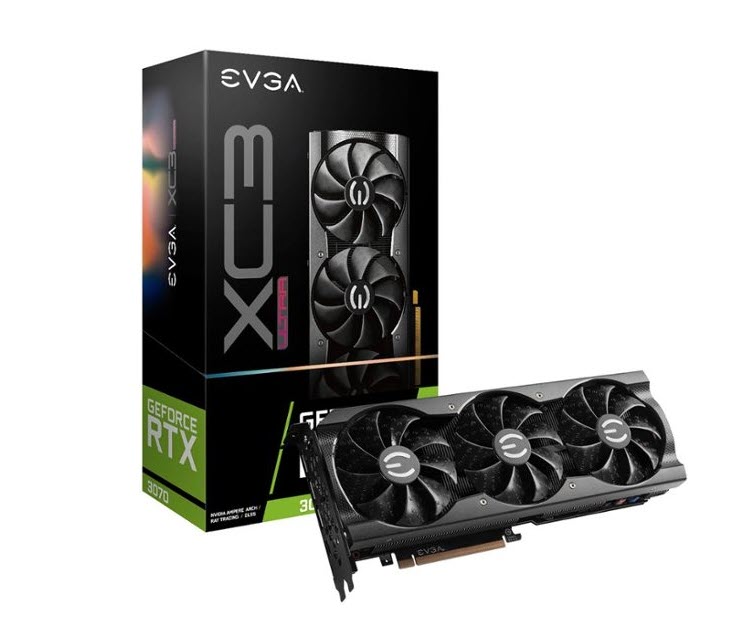 Milwaukee PC - EVGA GeForce RTX 3070 XC3 ULTRA GAMING 8GB, ARGB, LHR, PCIe 4.0,  1xHDMI, 3xDP 