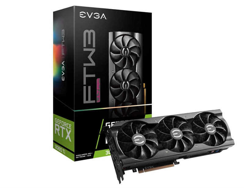 Milwaukee PC - EVGA GeForce RTX 3060 Ti  FTW3 ULTRA - 8GB, PCIe 4.0, LHR, ARGB, 1xHDMI, 3xDP	