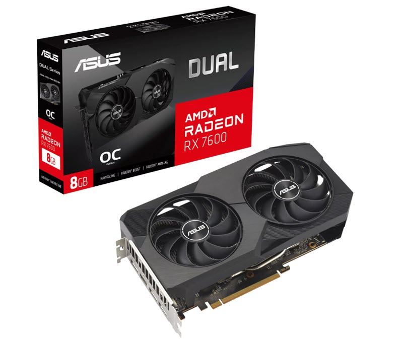 Milwaukee PC - ASUS Dual Radeon™ RX 7600 OC Edition 8GB - 1xHDMI, 2xDP, HDCP