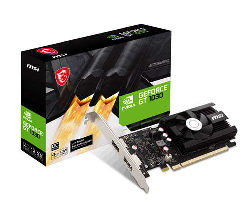 Milwaukee PC - GeForce® GT 1030 4GD4 LP OC - PCIe 3.0, ATX, 1xHDMI, 1xDP