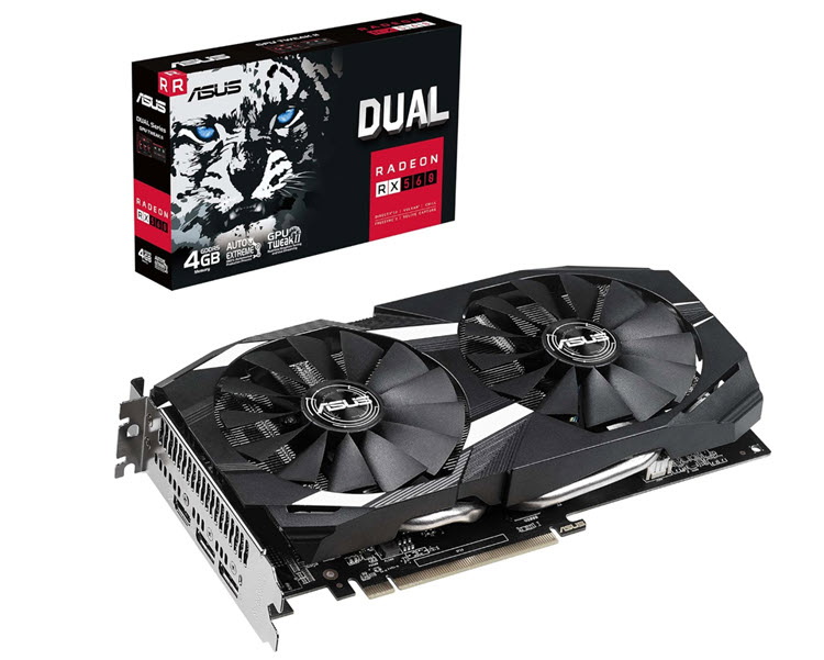 Milwaukee PC - ASUS Dual Radeon RX 560 4GB GDDR5 - PCIe3.0, 2-Slot, HDCP, 1xHDMI, 2xDP