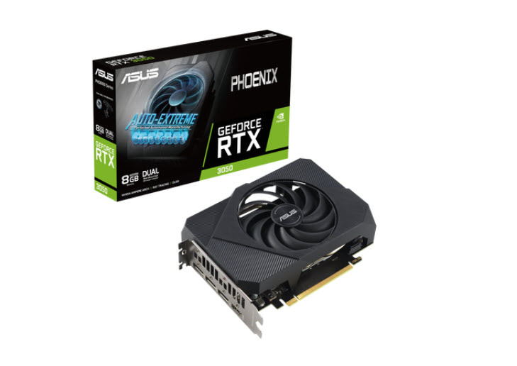 Milwaukee PC - ASUS Phoenix GeForce RTX 3050 EVO 8GB GDDR6 - PCIe 4.0, 2.35 Slot, HDCP, 1xHDMI, 3xDP  