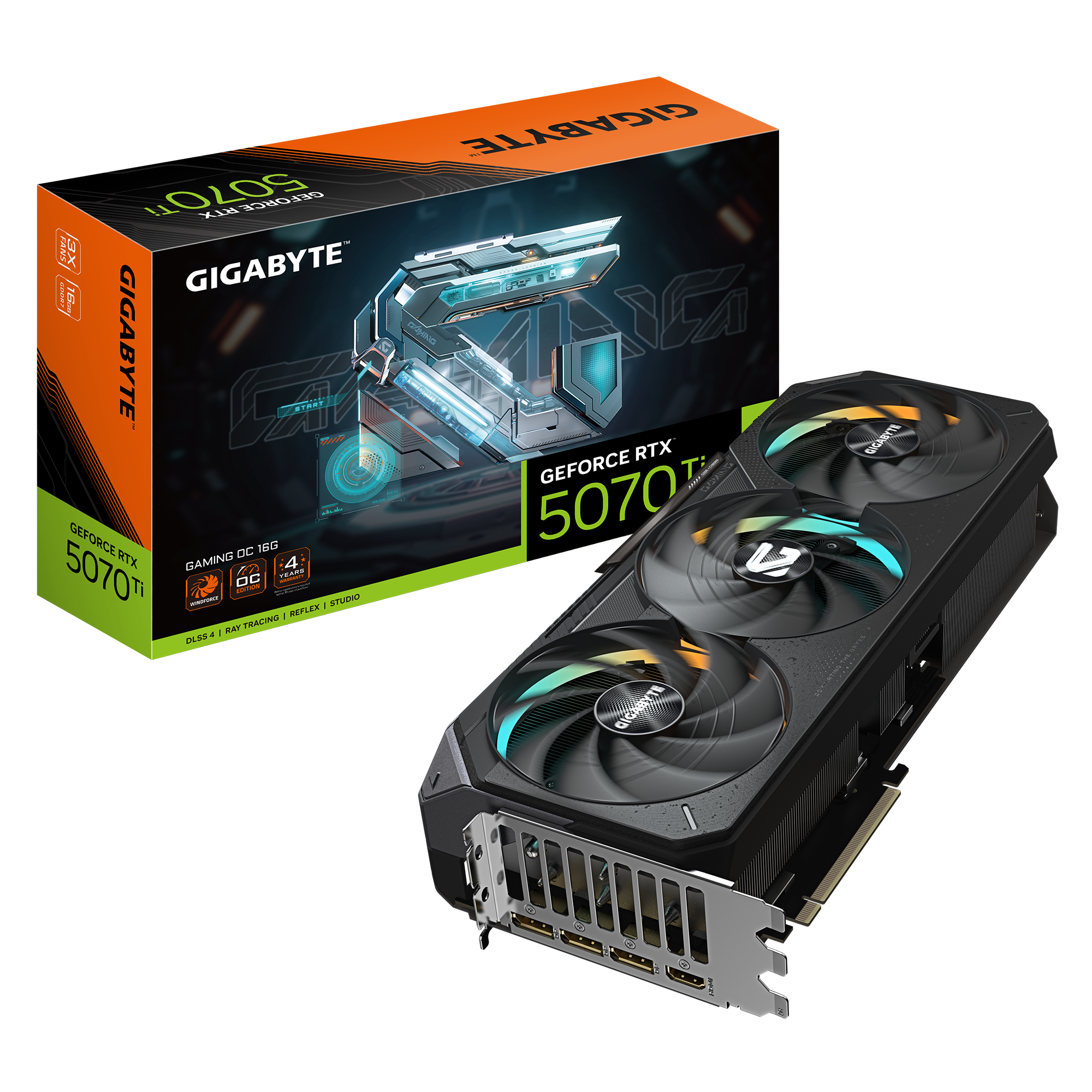 Milwaukee PC - Gigabyte GeForce RTX™ 5070 Ti GAMING OC 16G - 3.2 Slot, PCIe5, GDDR7, DP 2.1b, HDMI 2.1b, RGB  