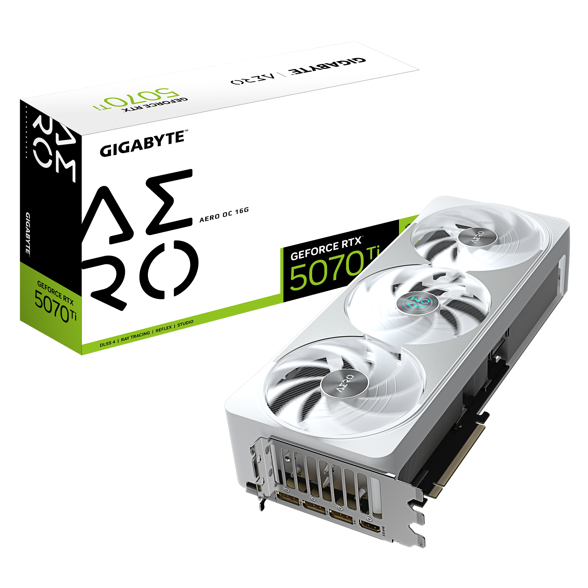 Milwaukee PC - Gigabyte GeForce RTX 5070 Ti AERO 12G - 3.5 Slot, PCIe5, GDDR7, 3xDP 2.1b, 1 x HDMI 2.1b, RGB