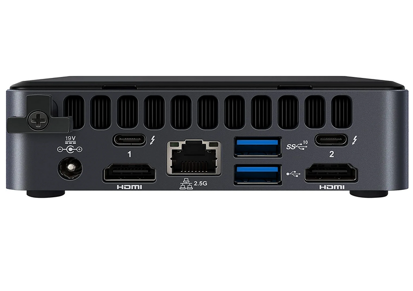 Milwaukee PC - Intel NUC Kit - i5-1135G7 (2.4/4.2 4c8t), 2xDDR4 SODimm, M.2, Xe Gfx, 2xHDMI/2xDP, Wifi-6, BT, TB4