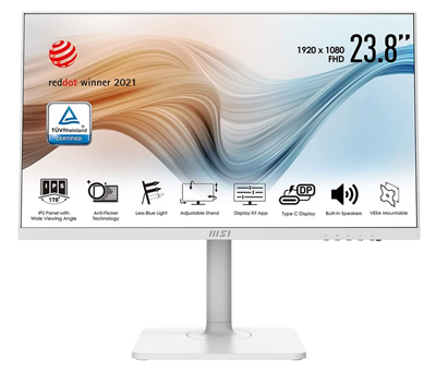 Milwaukee PC - MSI Modern MD241PW Series Monitor 23.8-inch, Full HD,1xHDMI, USB Type C Video-in 1 (HDMI 2.0 signal)