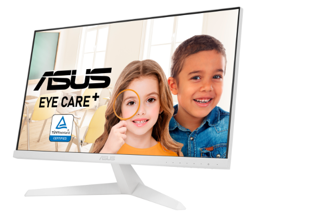 Milwaukee PC - ASUS VY249HE-W Eye Care Monitor – 23.8 inch FHD (1920 x 1080), IPS, 75Hz, IPS, 1ms (MPRT), FreeSync™, Eye Care Plus tech